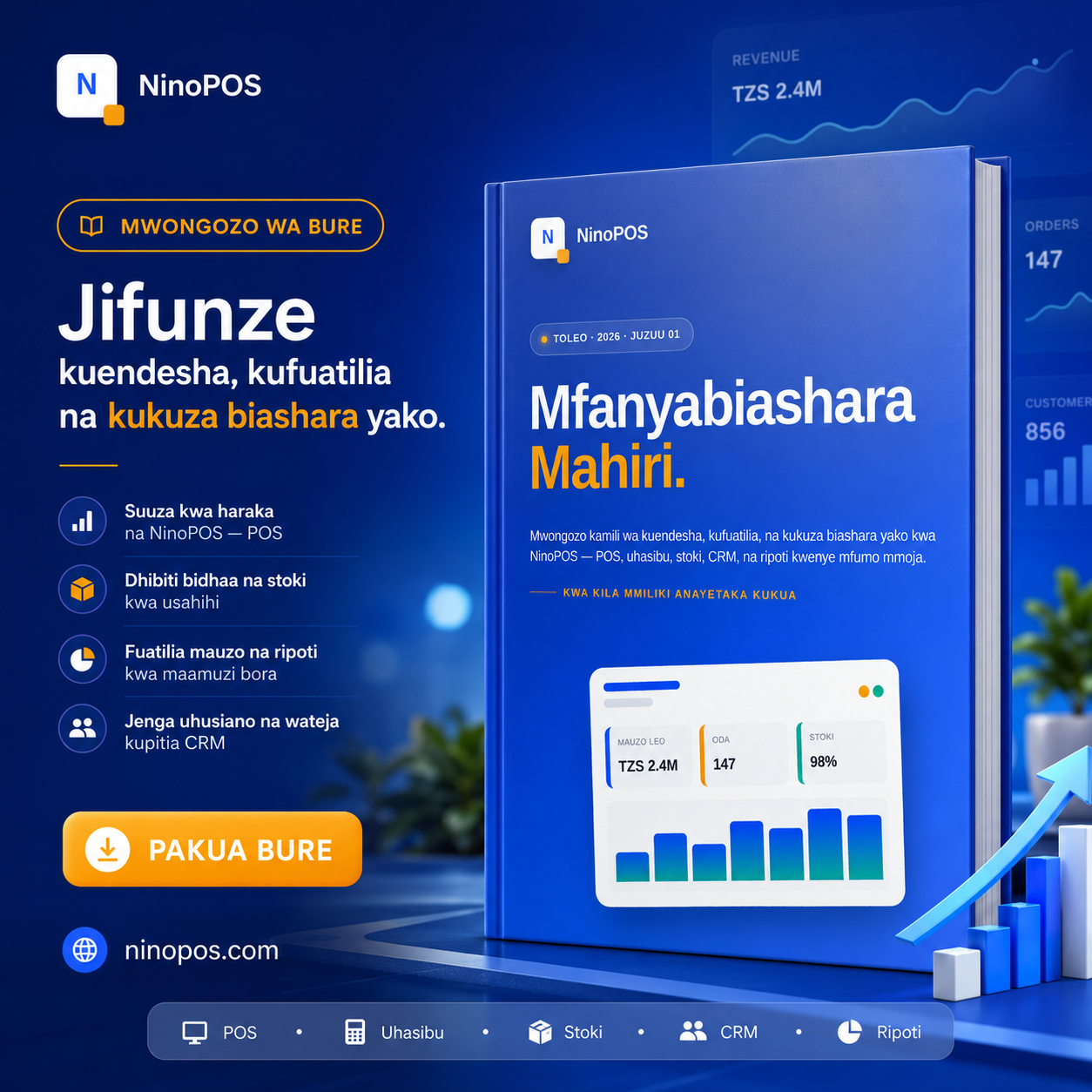 Mwongozo wa Bure — Jifunze kuendesha, kufuatilia na kukuza biashara yako